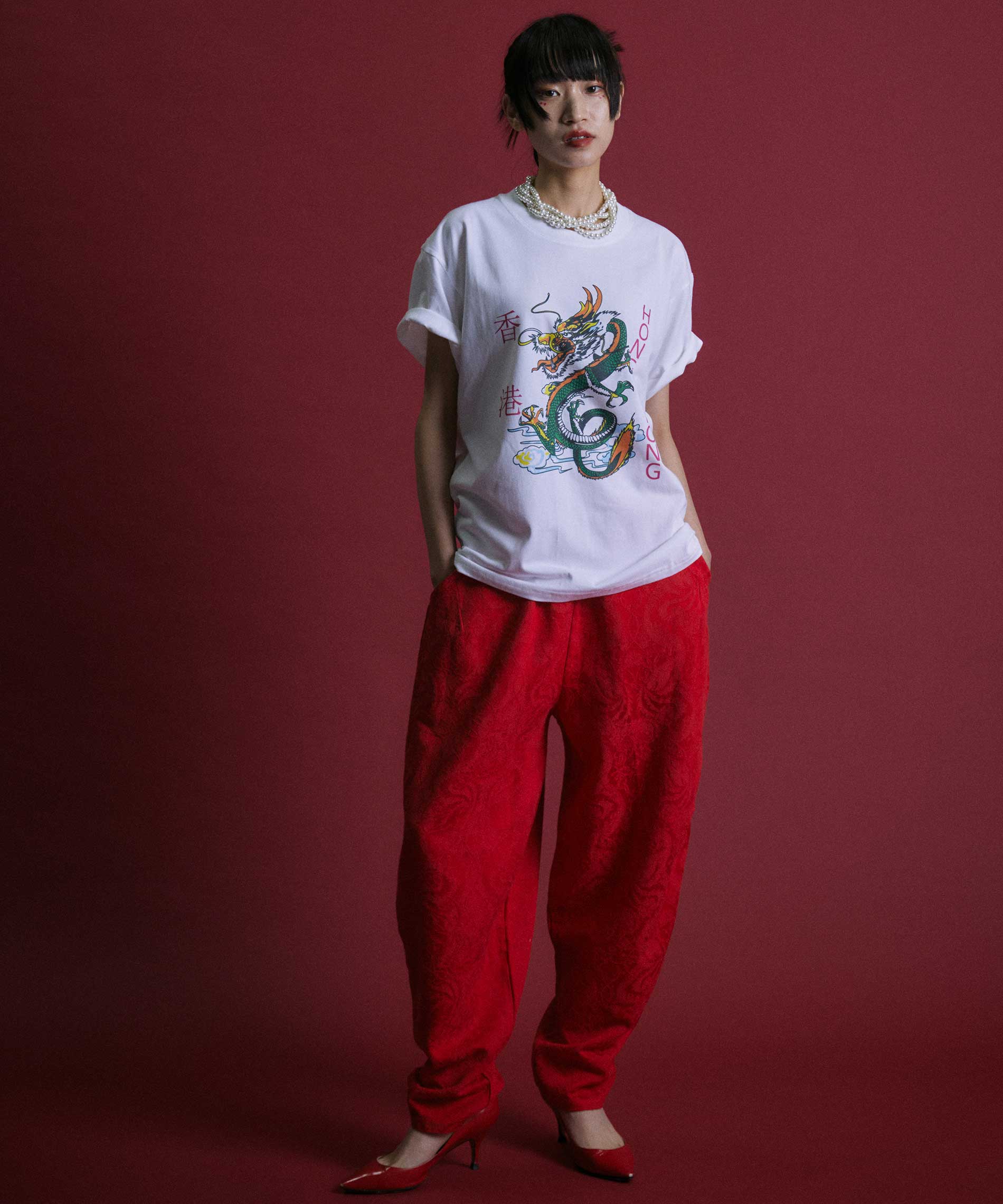 香港ドラゴンプリントTシャツ – タロベニオンラインストア