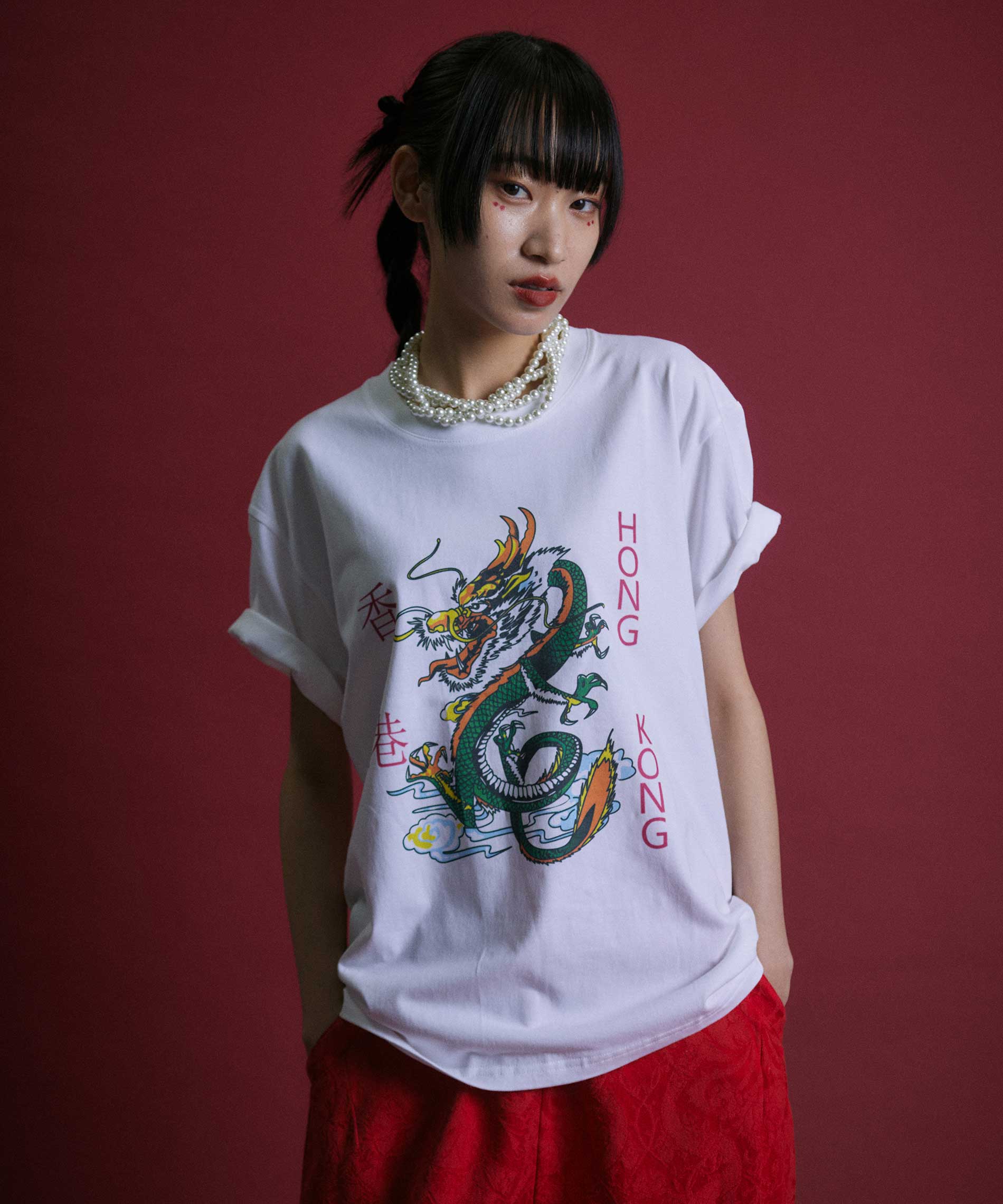 香港ドラゴンプリントTシャツ – タロベニオンラインストア