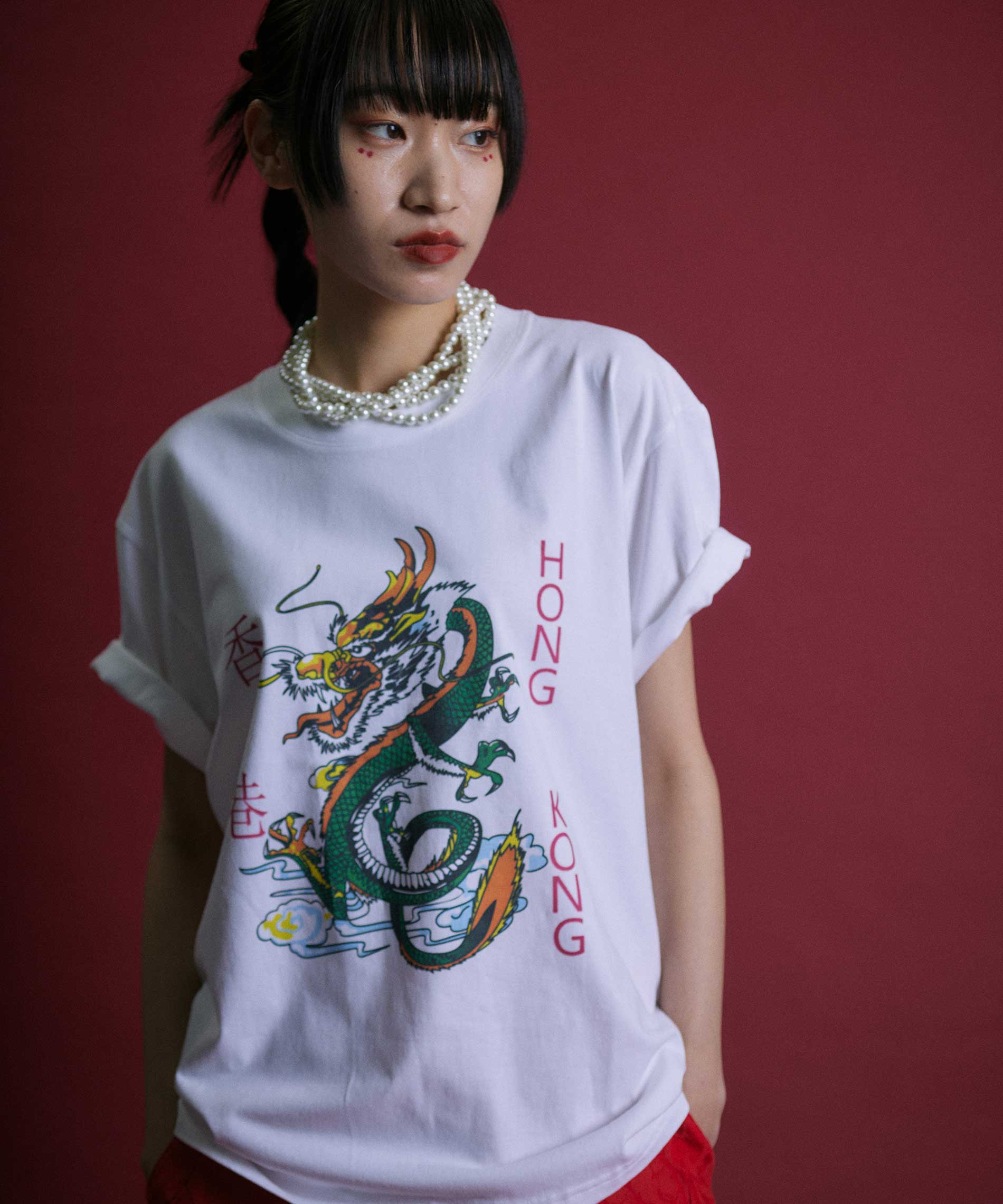 香港ドラゴンプリントTシャツ – タロベニオンラインストア