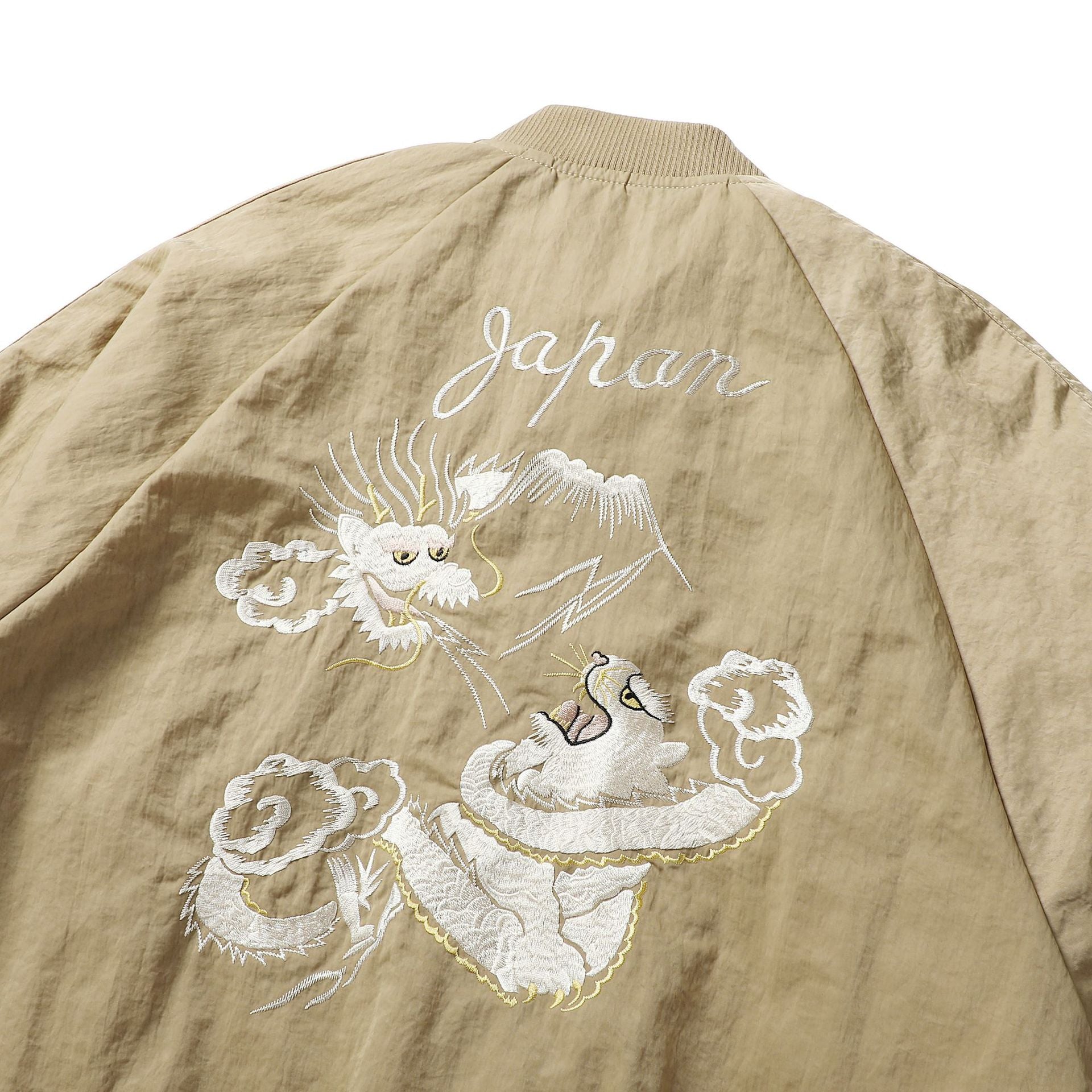 DRAGON & TIGER 刺繍 オーバーサイズ ボンバージャケット – タロベニ