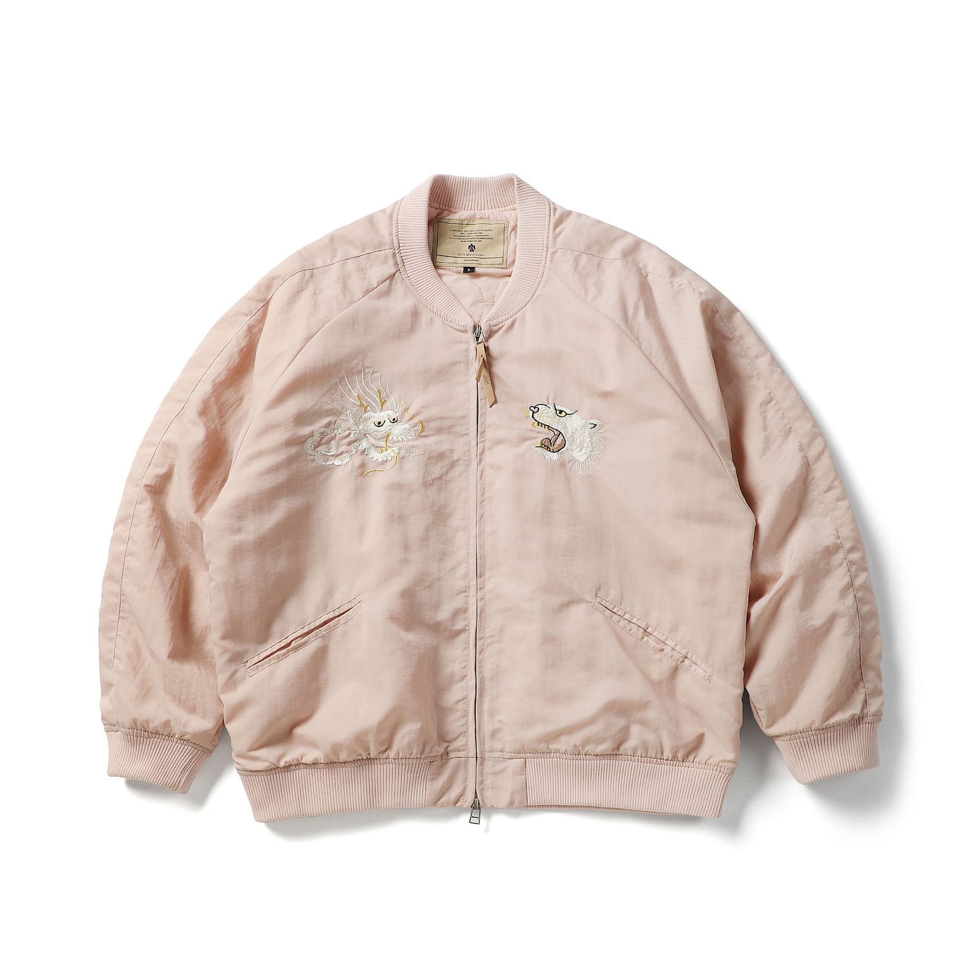 DRAGON & TIGER 刺繍 オーバーサイズ ボンバージャケット – タロベニ